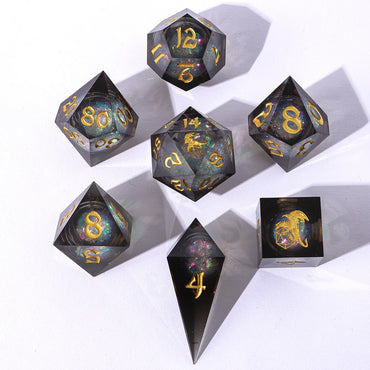 Liquid Core RPG Dice Set: Cursed Eclipse