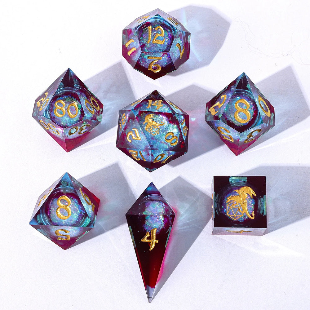 Liquid Core RPG Dice Set: Magic Rainbow