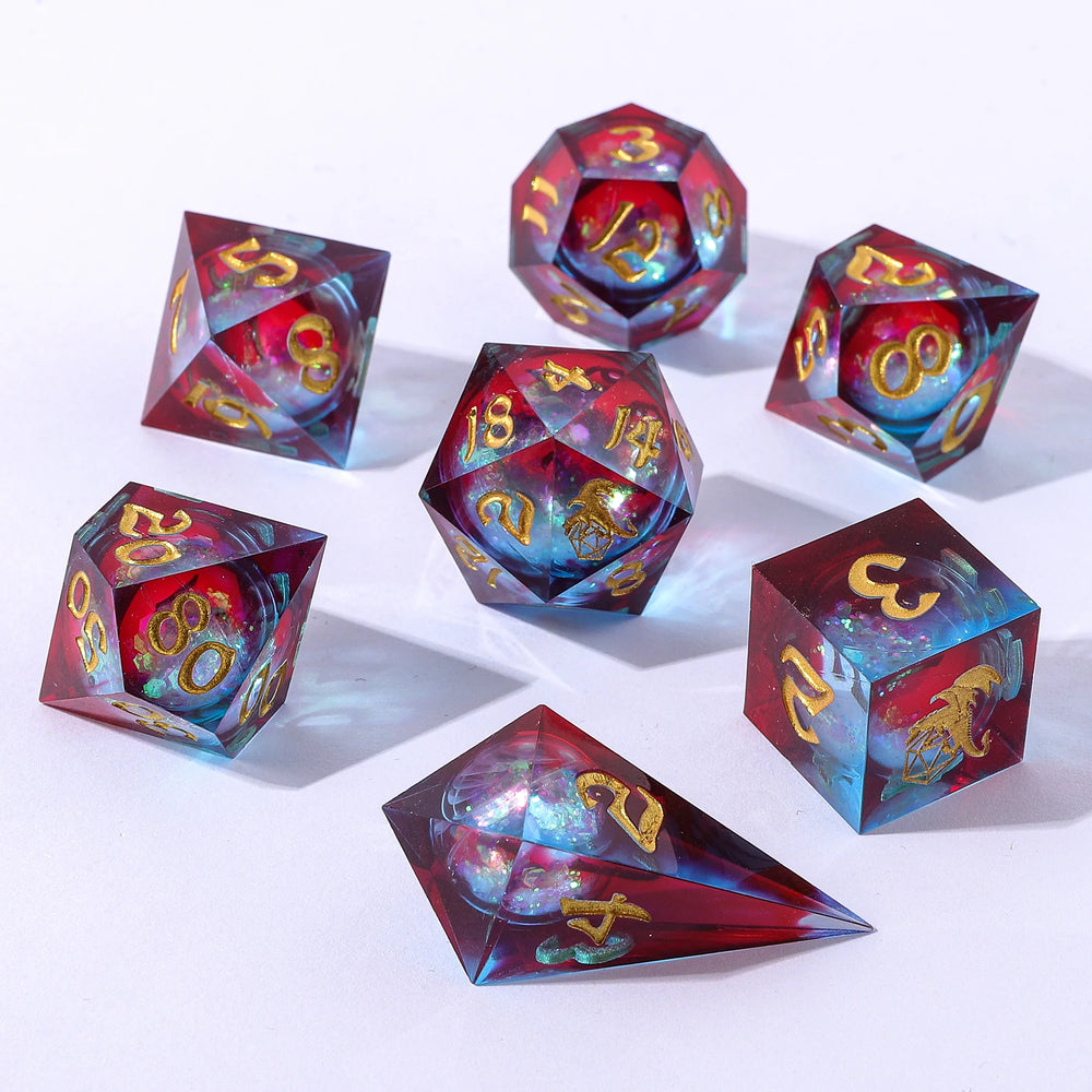 Liquid Core RPG Dice Set: Elemental Mana