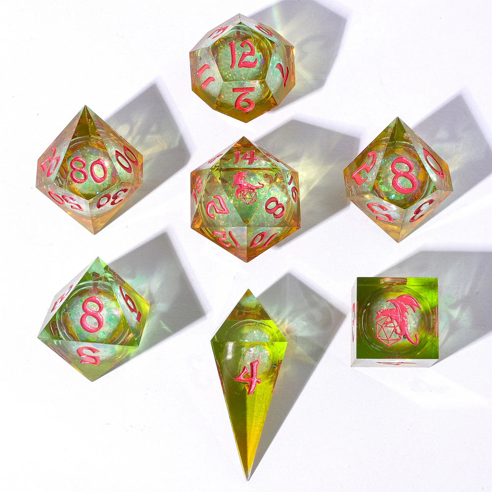 Liquid Core RPG Dice Set: Mystic Meadow