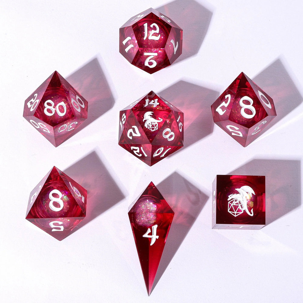 Liquid Core RPG Dice Set: Shadowfae Euphoria