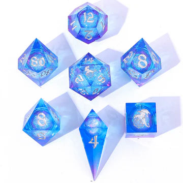 Liquid Core RPG Dice Set: Fae Storm