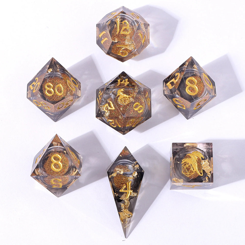 Liquid Core RPG Dice Set: Oil Money