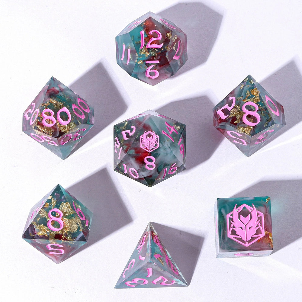 Sharp Edge RPG Dice Set: Interstellar Vortex