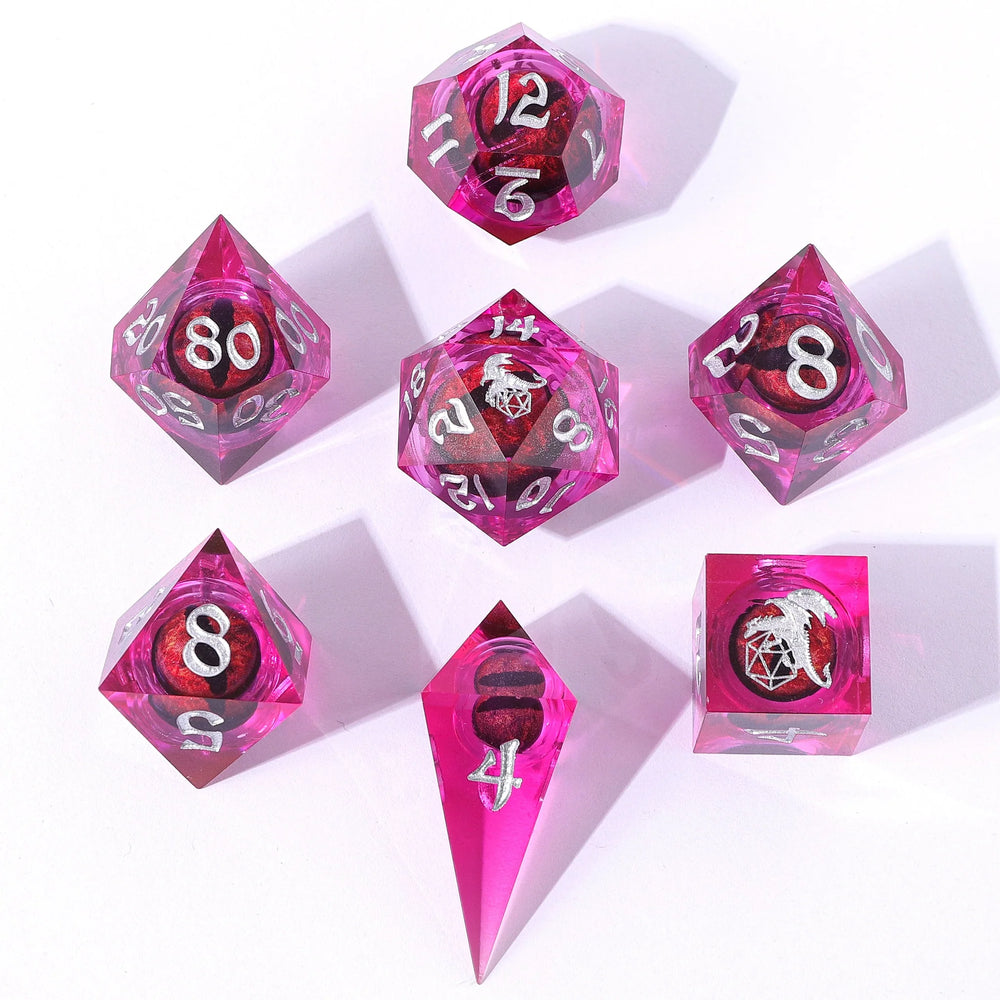 Sharp Edge RPG Dice Set: Beholder's Gaze - Pink