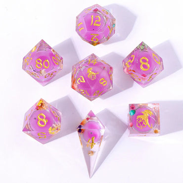 Liquid Core RPG Dice Set: Arcane Blossom