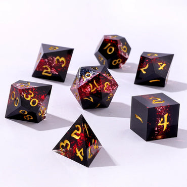 Sharp Edge RPG Dice Set: Mana Path Red