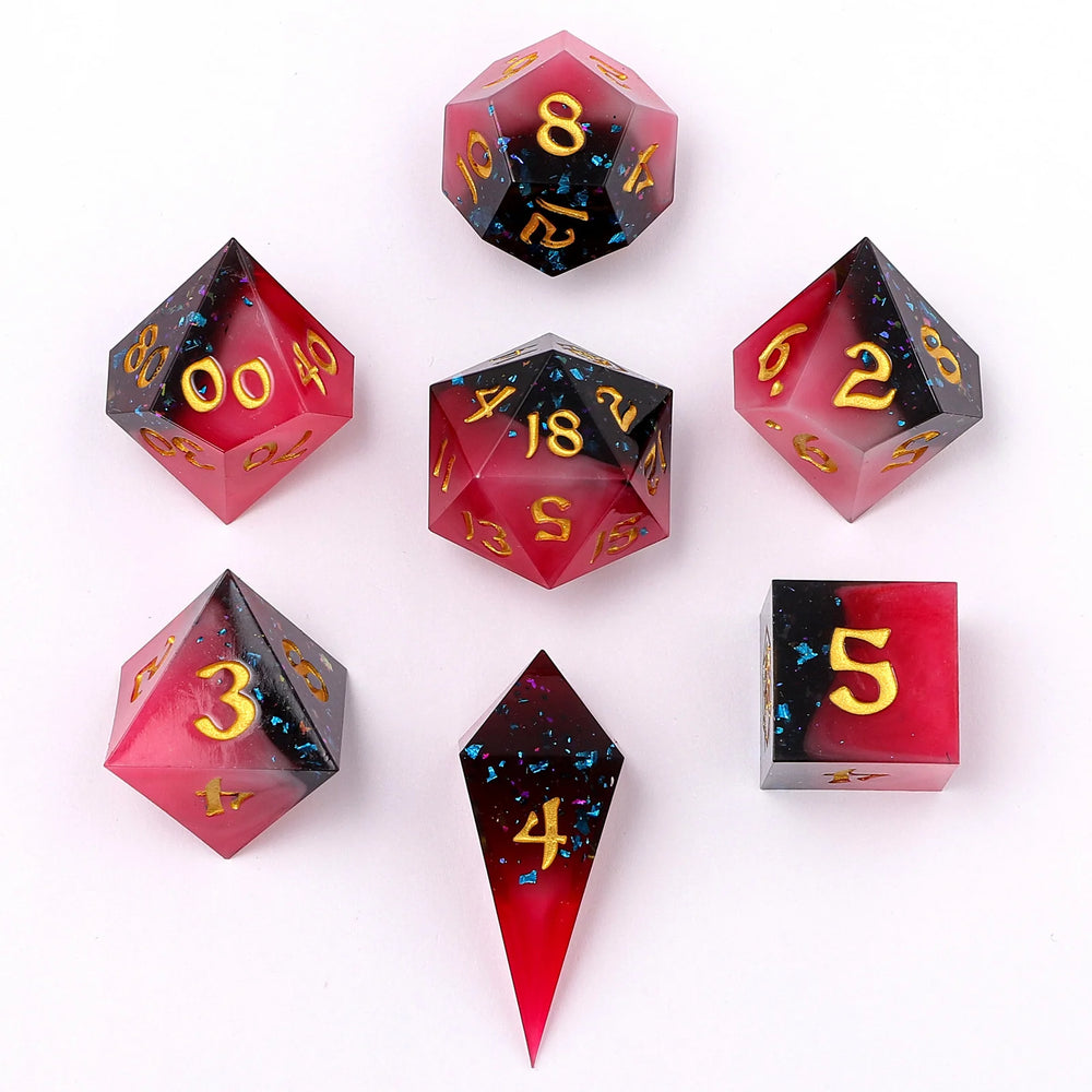 Sharp Edge RPG Dice Set: Magma Dip