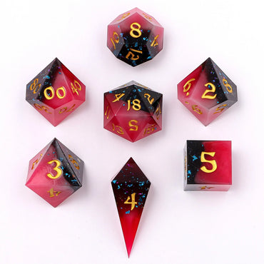 Sharp Edge RPG Dice Set: Magma Dip
