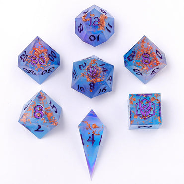Sharp Edge RPG Dice Set: Enchanted Evening