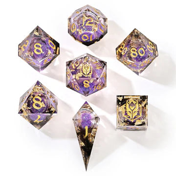 Liquid Core RPG Dice Set: Midnight Velvet