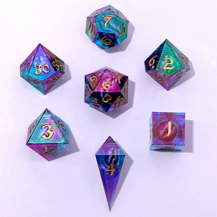 Sharp Edge RPG Dice Set: Oil Eye