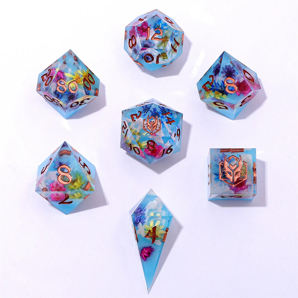 Sharp Edge RPG Dice Set: Floral Mirage