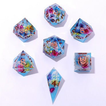 Sharp Edge RPG Dice Set: Floral Mirage