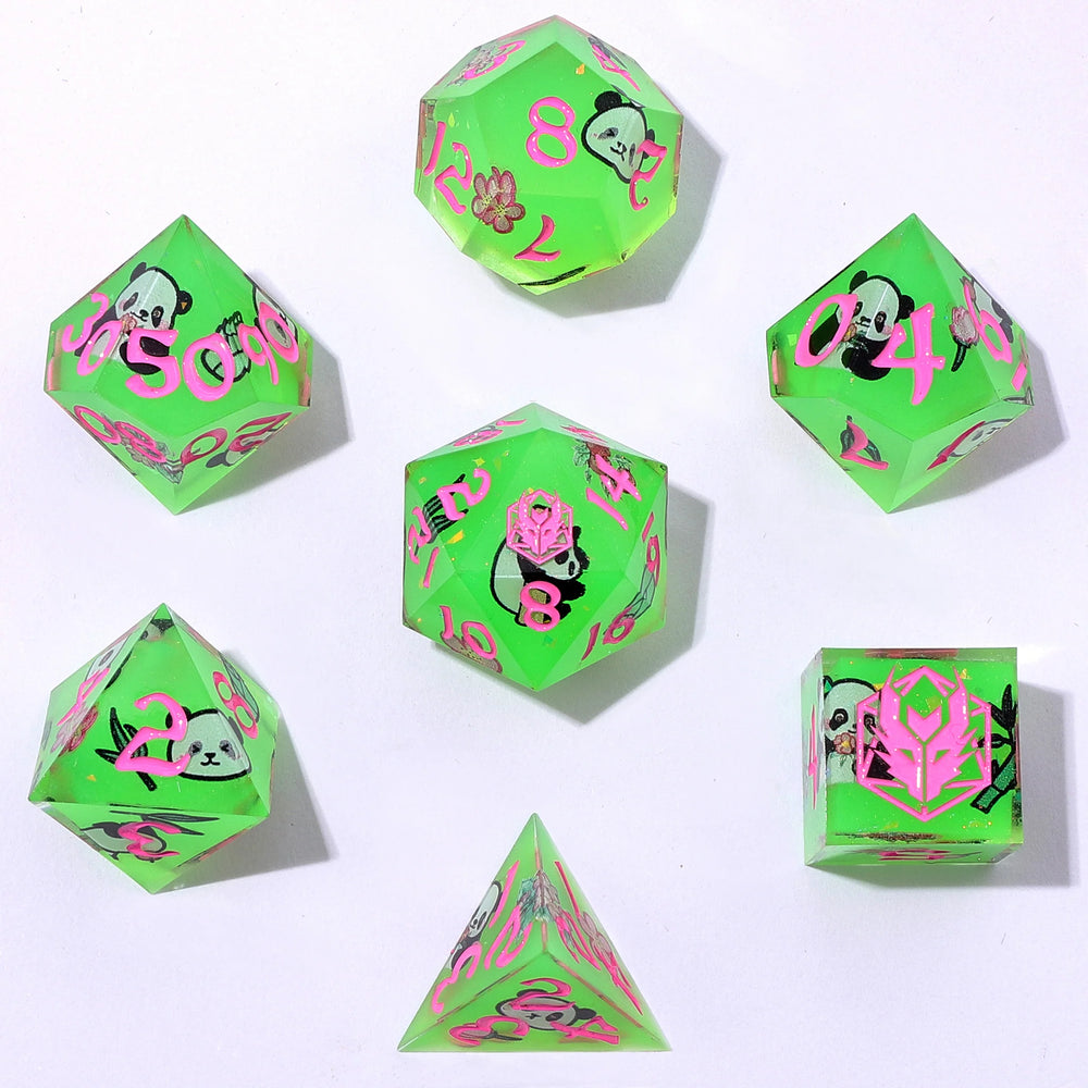 Sharp Edge RPG Dice Set: Pandemonium Green