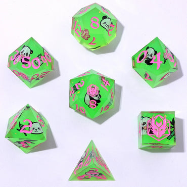 Sharp Edge RPG Dice Set: Pandemonium Green