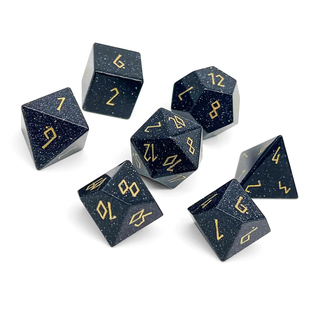 Gemstone RPG Dice Set: Blue Sandstone