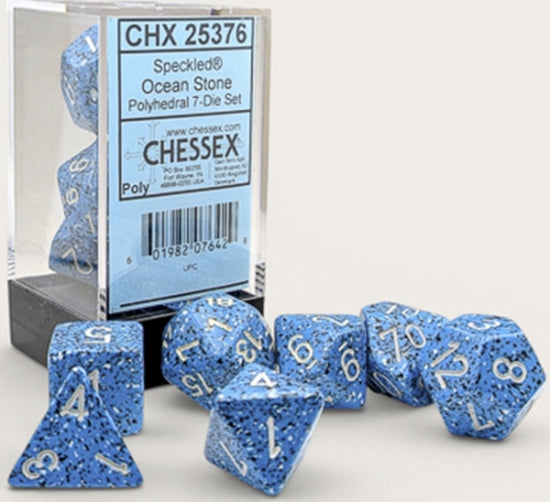 RPG Dice Set: Speckled - Ocean Stone