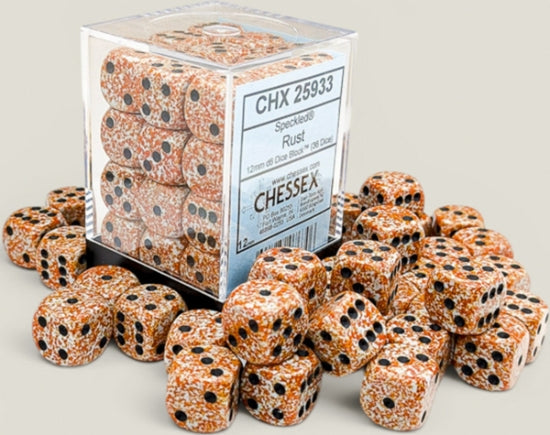 12mm D6 Brick: Speckled - Rust (36ct)