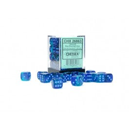 12mm D6 Brick: Gemini - Blue-Blue/Light Blue (36)