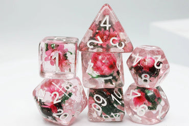 RPG Dice Set: Carnation Love