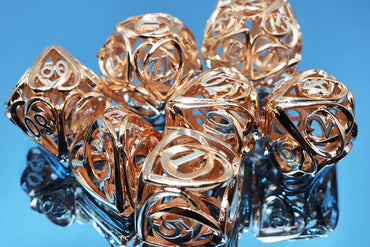 Hollow Hearts Metal RPG Dice Set: Copper