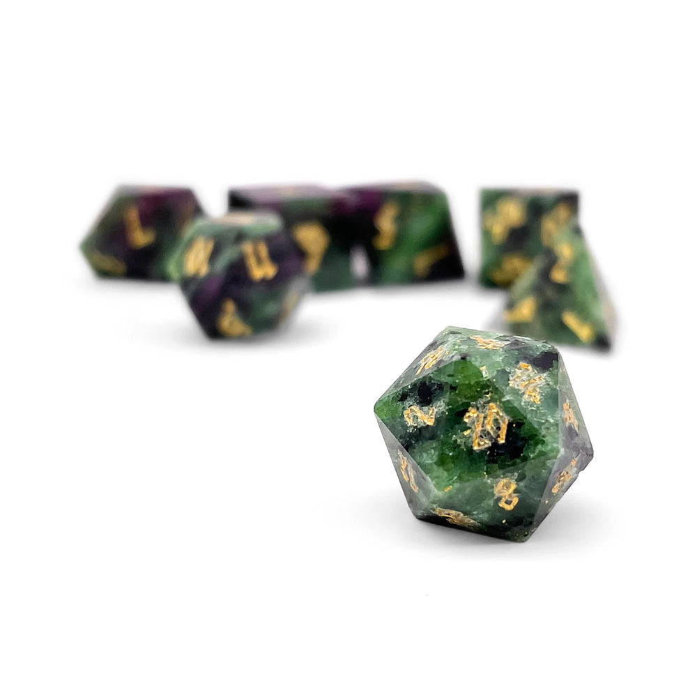Gemstone Dice: Pebbles - Crocodile Jasper