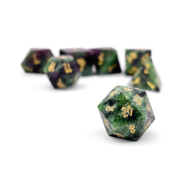 Gemstone Dice: Pebbles - Crocodile Jasper