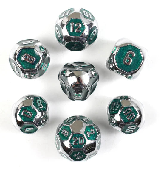 Metal RPG Dice Set: Glorious Battle