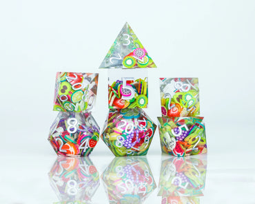 RPG 7-Dice Set: Sharp Edge Fruit