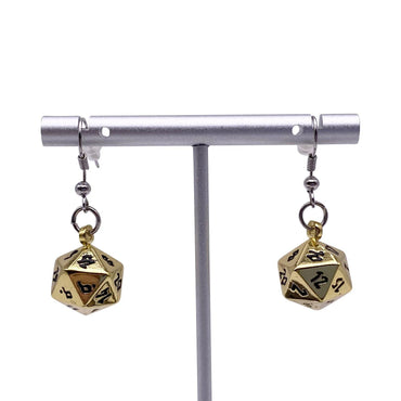 D20 Earrings: Dead Man's Gold