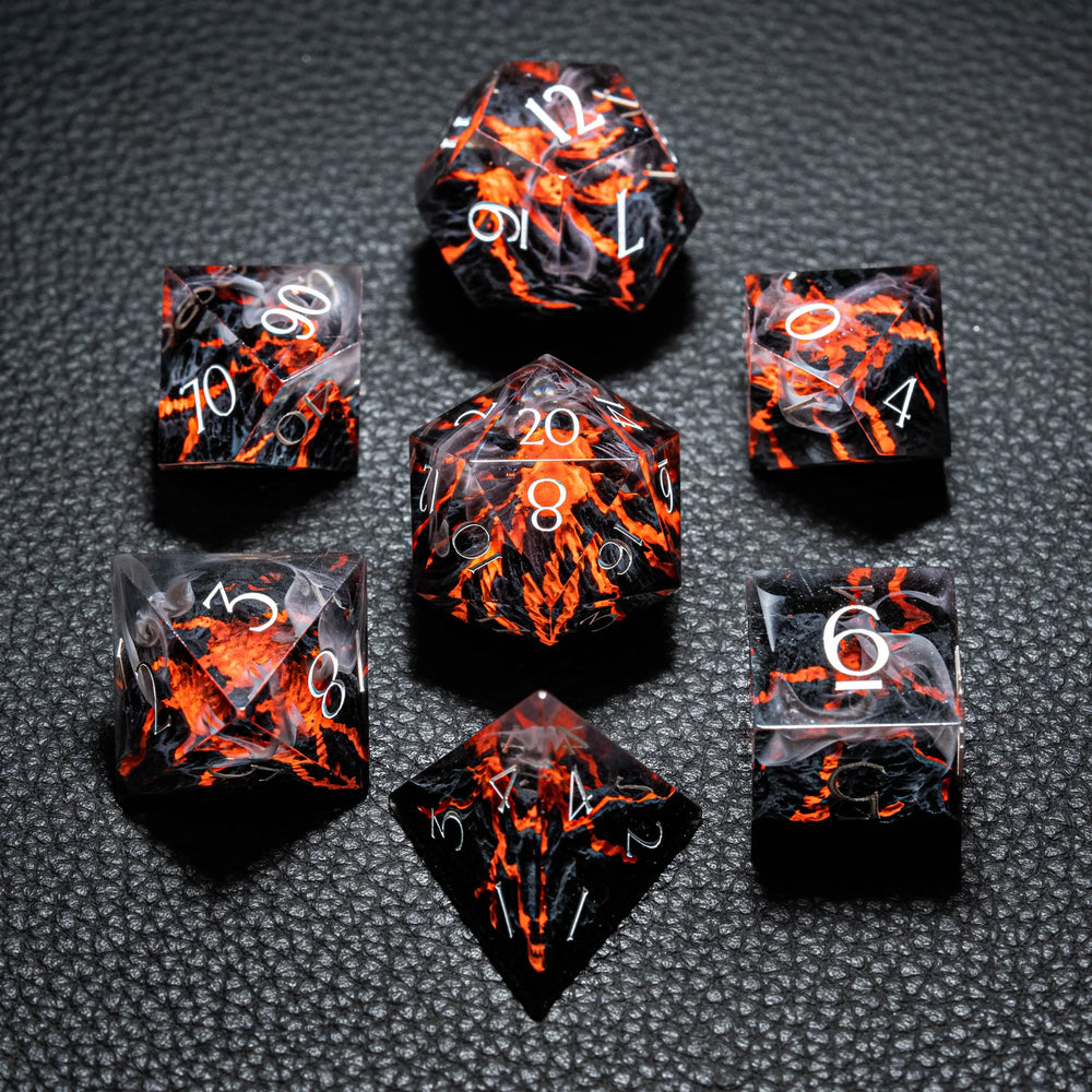 RPG Dice Set: Death Volcano