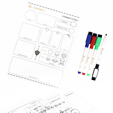 ENHANCE: Acrylic Character Sheets