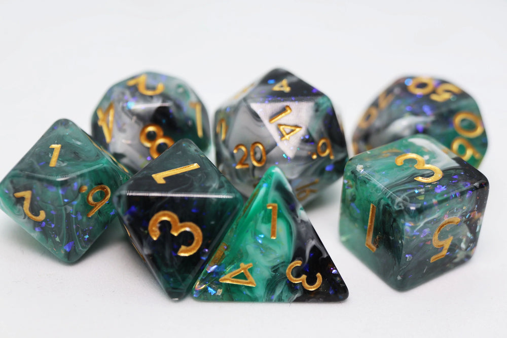 Forest Fog RPG Dice Set