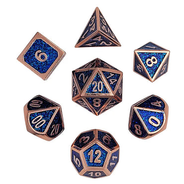 Metal RPG Dice Set: Arcane Copper