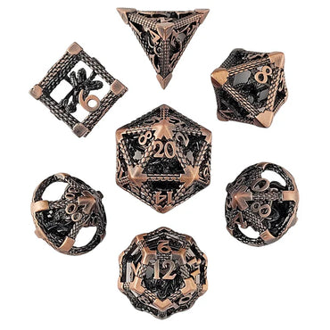 Hollow Metal RPG Dice Set: Deep Dreamer - Antique Copper