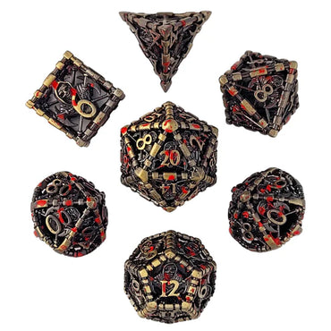 Hollow Metal RPG Dice Set: Reaper's Confine - Bronze