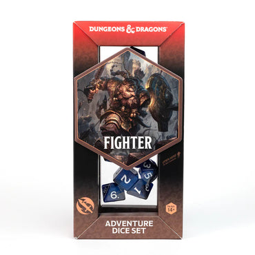 D&D Dice Set: Fighter - Blue