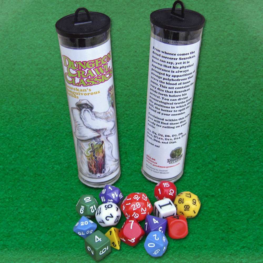 Dungeon Crawl Classics: Sezrekan's Sanguivorous Solids Dice Set