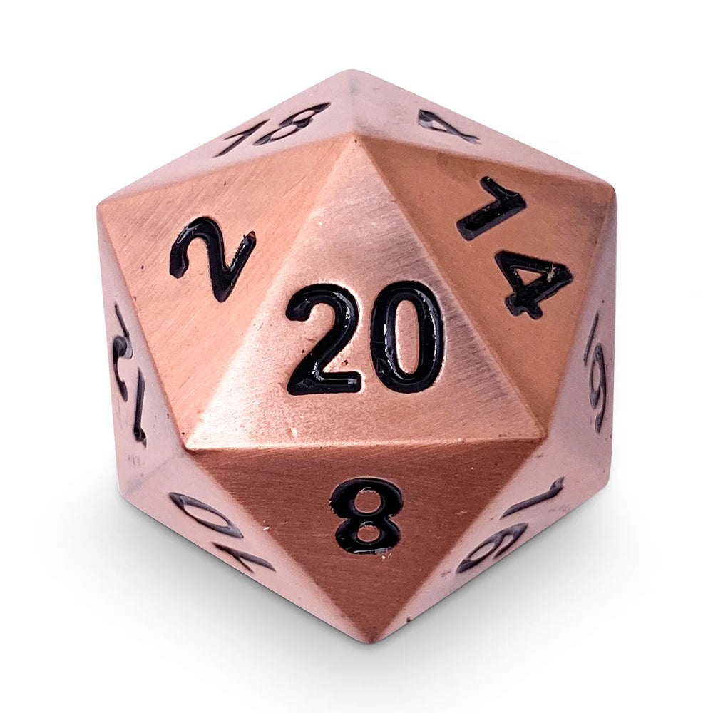 45MM Metal D20 Boulder: Gnomish Copper