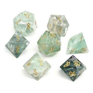 Gemstone Dice: Green Fluorite