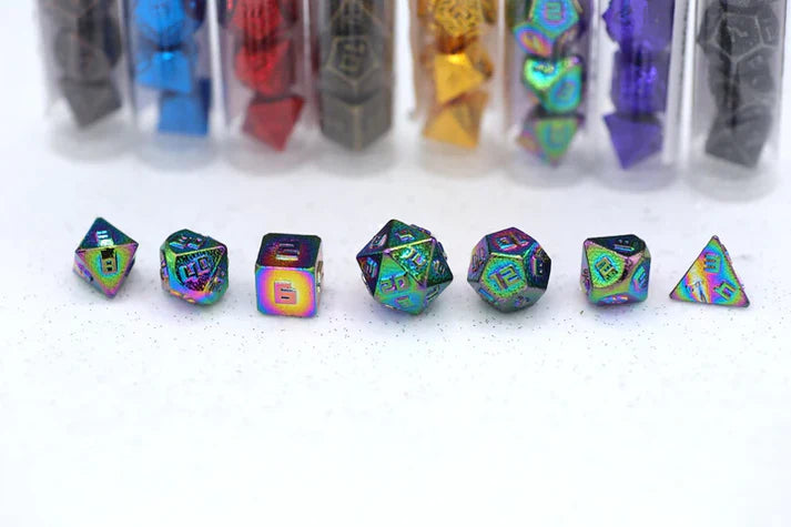 10mm Mini RPG Dice set: Rainbow