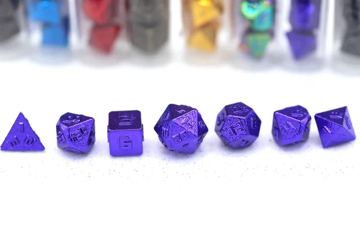 10mm Mini RPG Dice set: Purple