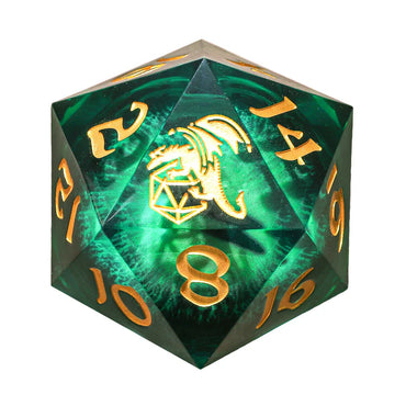 Sharp Edged Resin LED 55mm D20 - Always Watching - Beholder's Gaze