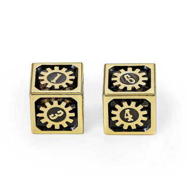 17mm Fidget D6: Tanished Gold