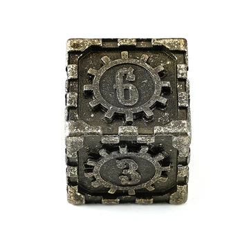 Fidget D6: Chronoengine - Tarnished Gold