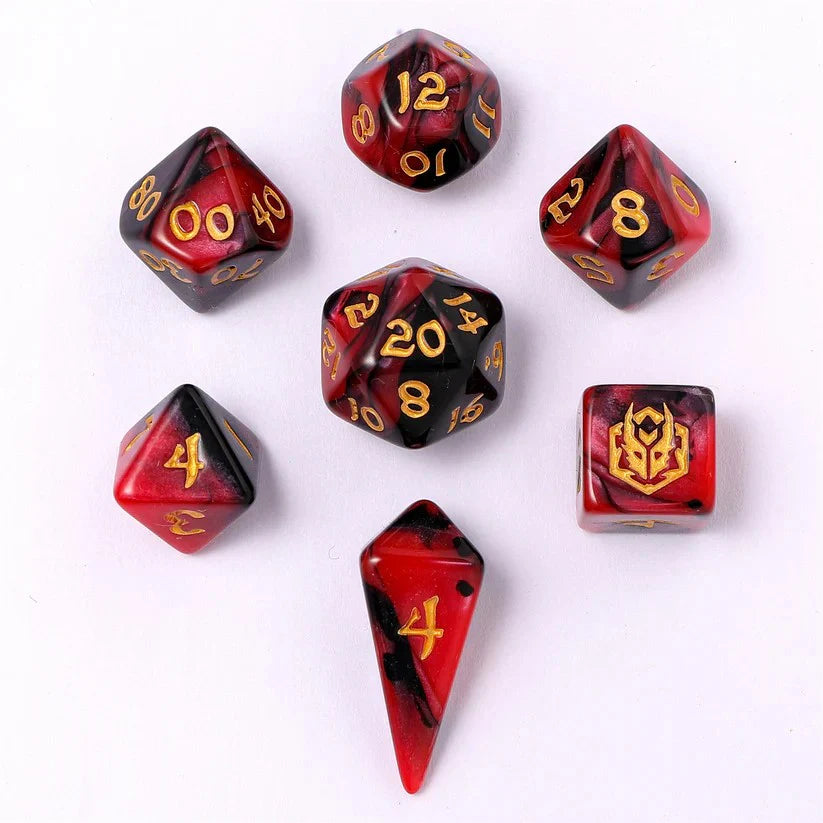 Mini RPG Dice Set: Blood Pact