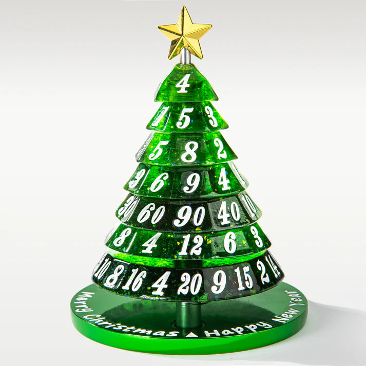 Resin Christmas Tree Dice "Set":Green