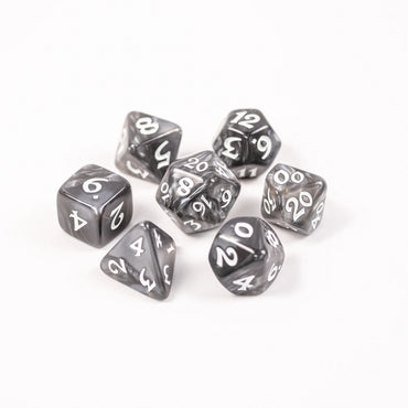 Elessia Essentials 7-Dice Set: Gray/White