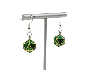 D20 Earrings: Jormungandr